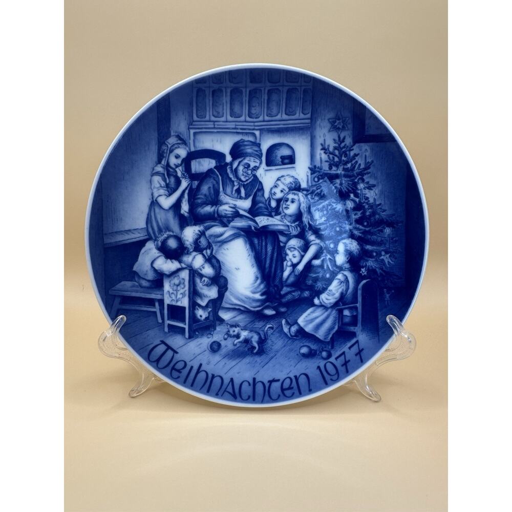 Bareuther Weihnachten 1977 Mittenwald Christmas Collector Plate Bavaria Germany